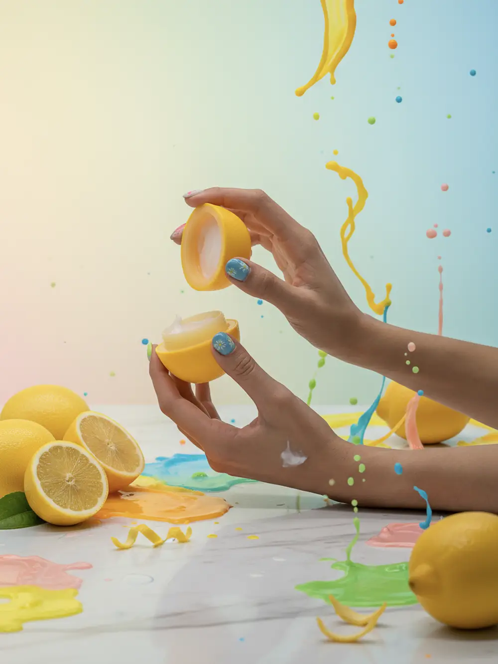 320Handcreme20mit20Zitronenduft20und20in20Form20einer20Zitrone.webp Handcreme Lemon mit Niacinamid, Traubenkernextrakt & Aloe Vera, 30 g (Gelb)