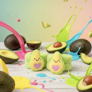 2-teiliges Schweißband-Set mit Avocado-Design, Kollektion Avocado (Grün)