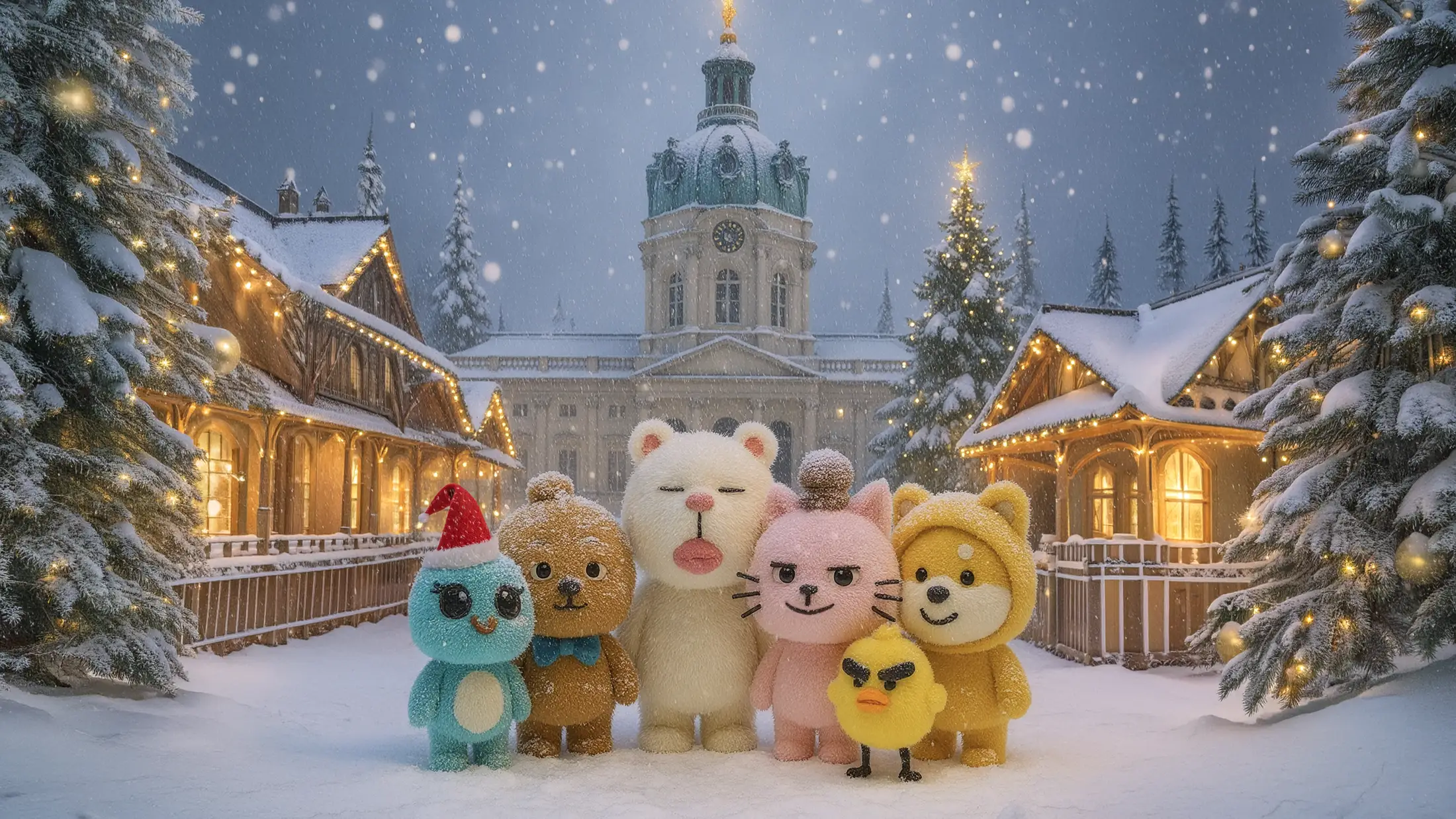 Mumuso Weihnachtsstand auf dem Weihnachtsmarkt am Schloss Charlottenburg