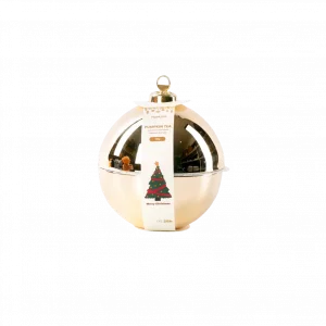 Glitzernde Weihnachtskugel Duftkerze in Gold (130g)