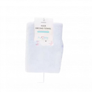 Niedliches Mädchen Superabsorptions-Haartuch mit Korallenflor - Hundemotiv