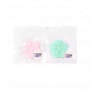 Silikon-Saugnapfhalterung mit Blumenmuster (2 Farben zufällig)