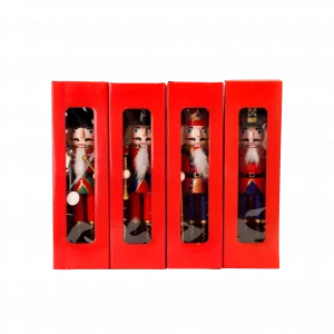 Nussknacker-Dekoration 30cm (4 Farben sortiert)