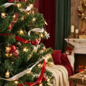 LED Schneemann Lichterkette Weihnachtsdekoration (2m/20 LED)