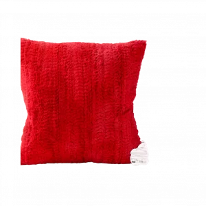 Weihnachts-Hasenkissen Rot (45x45 cm)