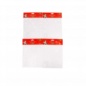 Weihnachts-Fensteraufkleber mit glitzernder Schneeflocke (elektrostatische Adsorption)