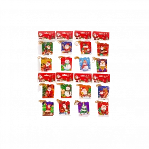 8181-2 Mini-Weihnachtskarte mit Goldkordel