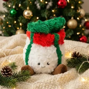 Weihnachtsgeschenkbox mit Plüschtier 26 cm