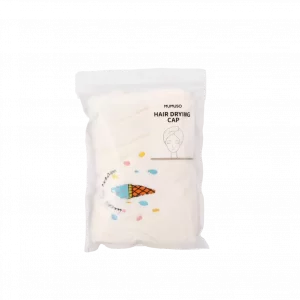 Süße Waffel-Stickerei Trockenhaube - Weiß