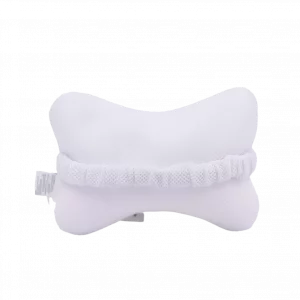 Netzgewebe-Polsterkissen mit Partikelfüllung - Weiß