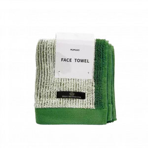 Weiches Schwarz-Grünes Baumwollhandtuch