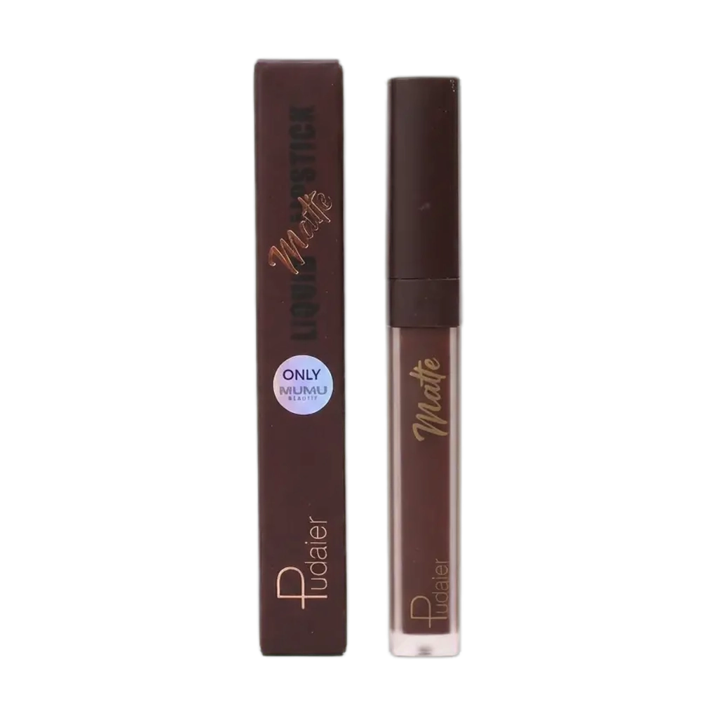 1001010309712.webp Flüssiger Lippenstift matt, intensives Farbergebnis (Braun)
