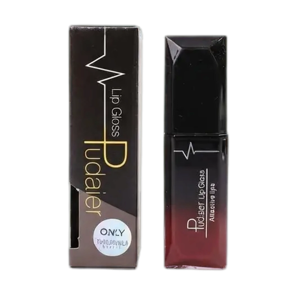 1001010509722.webp Lipgloss Pudaier A13 mit glänzendem Finish, 7,5 ml (Schwarz/Rot)