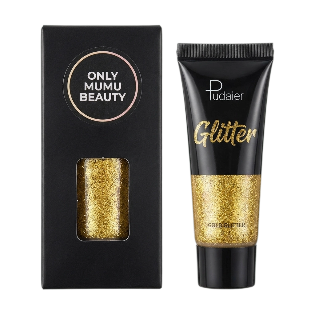 1001040509870.webp Glitter Gel mit Glitzereffekt für Gesicht und Körper, 12 ml (Schwarz/Gold)