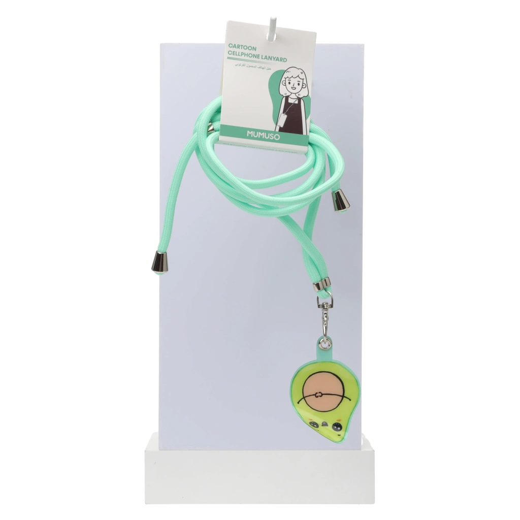 6932559605976_8.webp Handy-Lanyard aus Nylon mit Design (Schwarz/Minzgrün/Rosa)