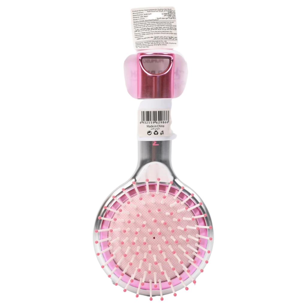 6932559629866_1.webp Galvanisierte Luftkissen-Haarbürste (Rund/Silber)