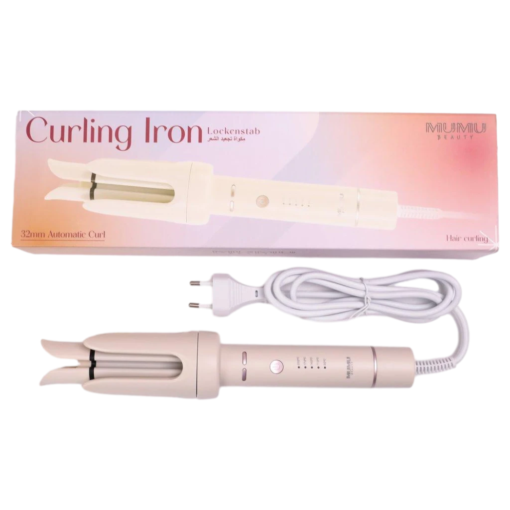 6932559640229.webp Lockenstab elektrisch mit automatischer Drehfunktion, 32 mm (Beige)