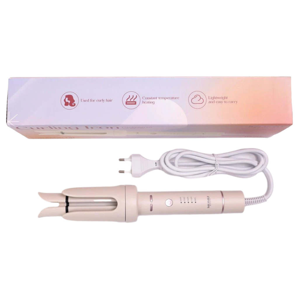 6932559640229_1.webp Lockenstab elektrisch mit automatischer Drehfunktion, 32 mm (Beige)