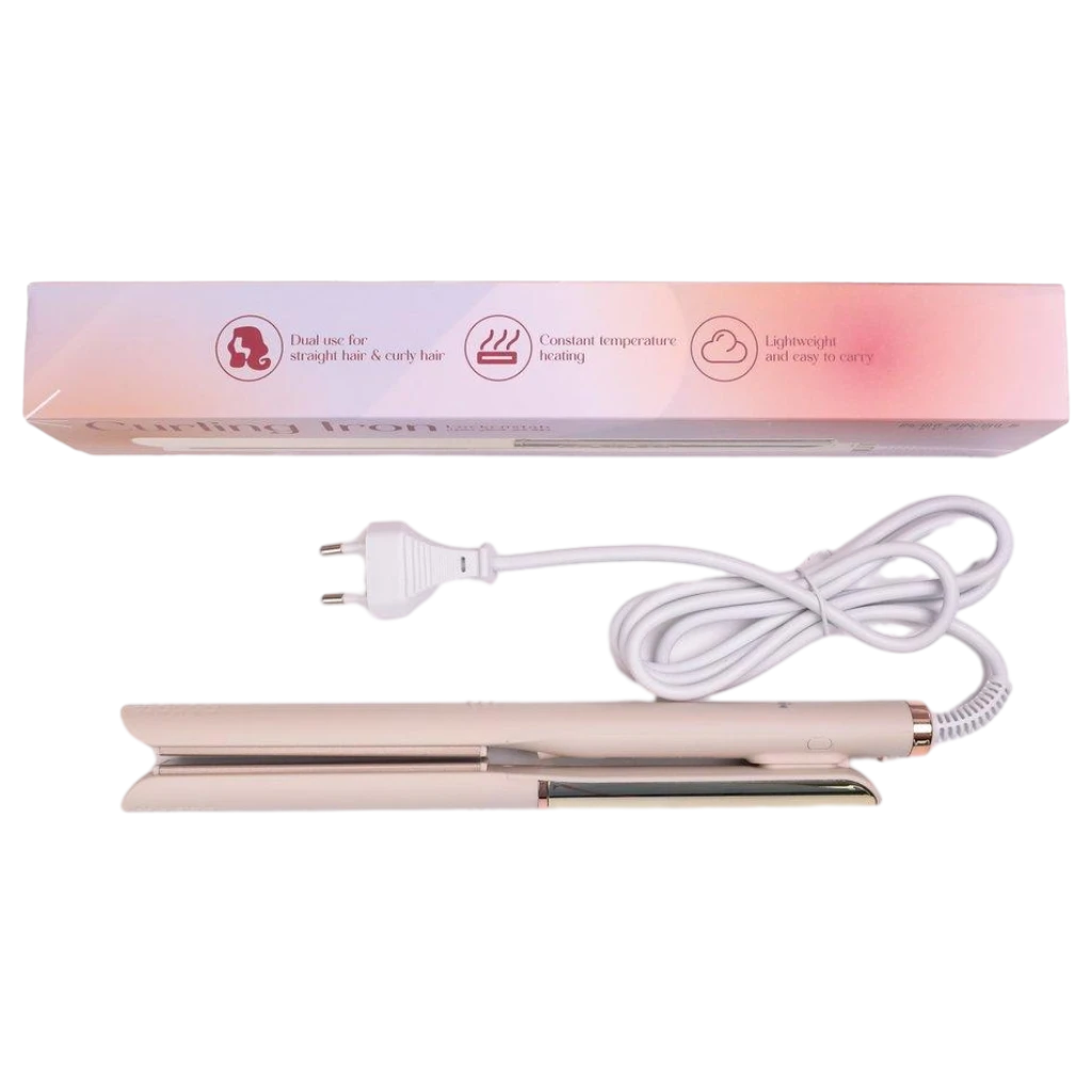 6932559648935_1.webp Lockenstab mit Keramikbeschichtung, 2-in-1 Stylinggerät (Creme)