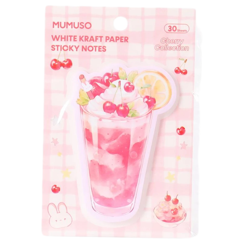 6932559695939.webp Haftnotizen aus weißem Kraftpapier (Kirsche/30 Blatt)
