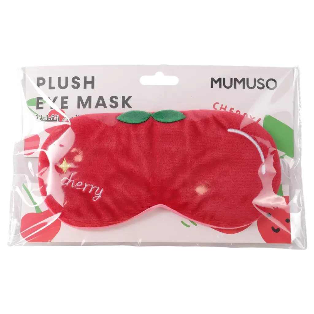 6932559698770.webp Plüsch-Augenmaske (Kirsche)