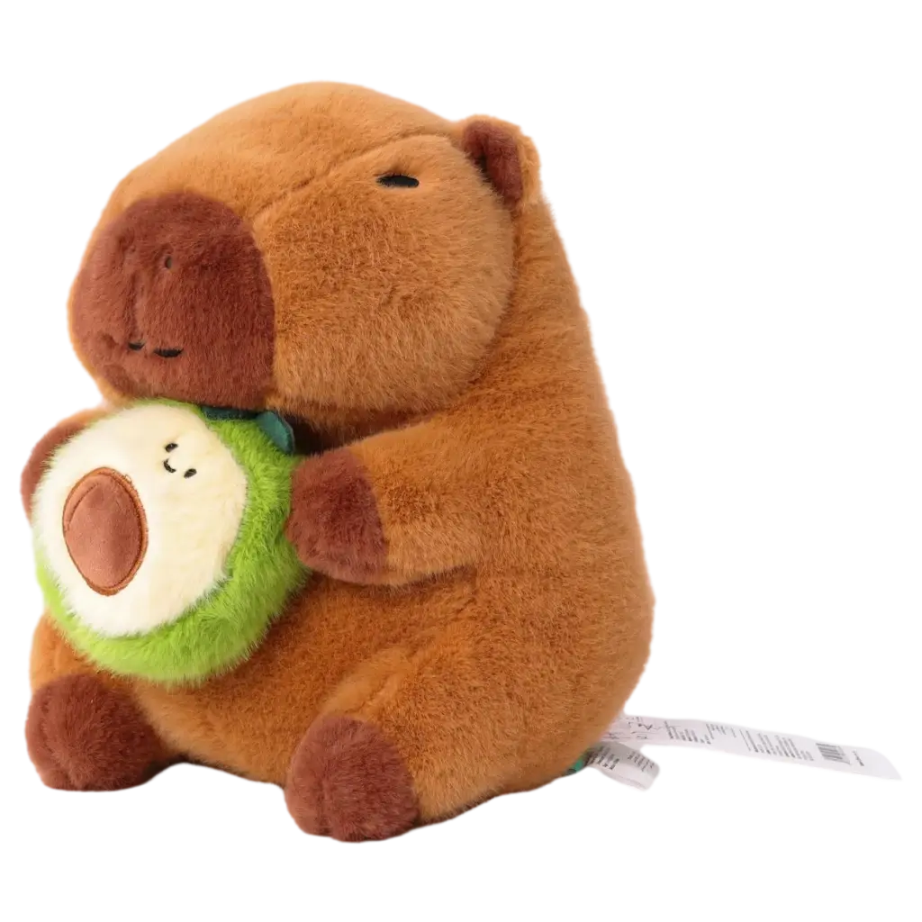 6932559699364_1.webp 23cm Plüschtier (Wasserschwein mit Avocado)