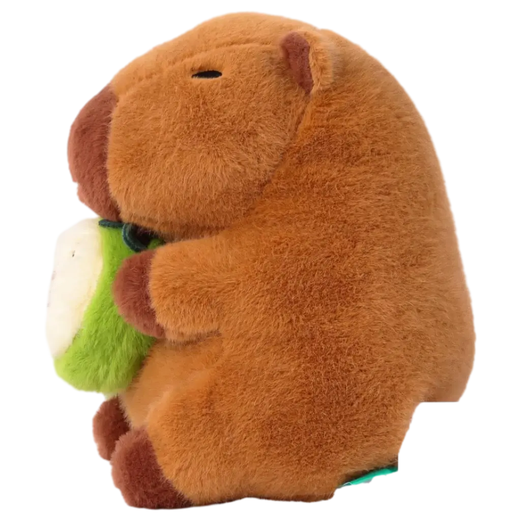 6932559699364_2.webp 23cm Plüschtier (Wasserschwein mit Avocado)