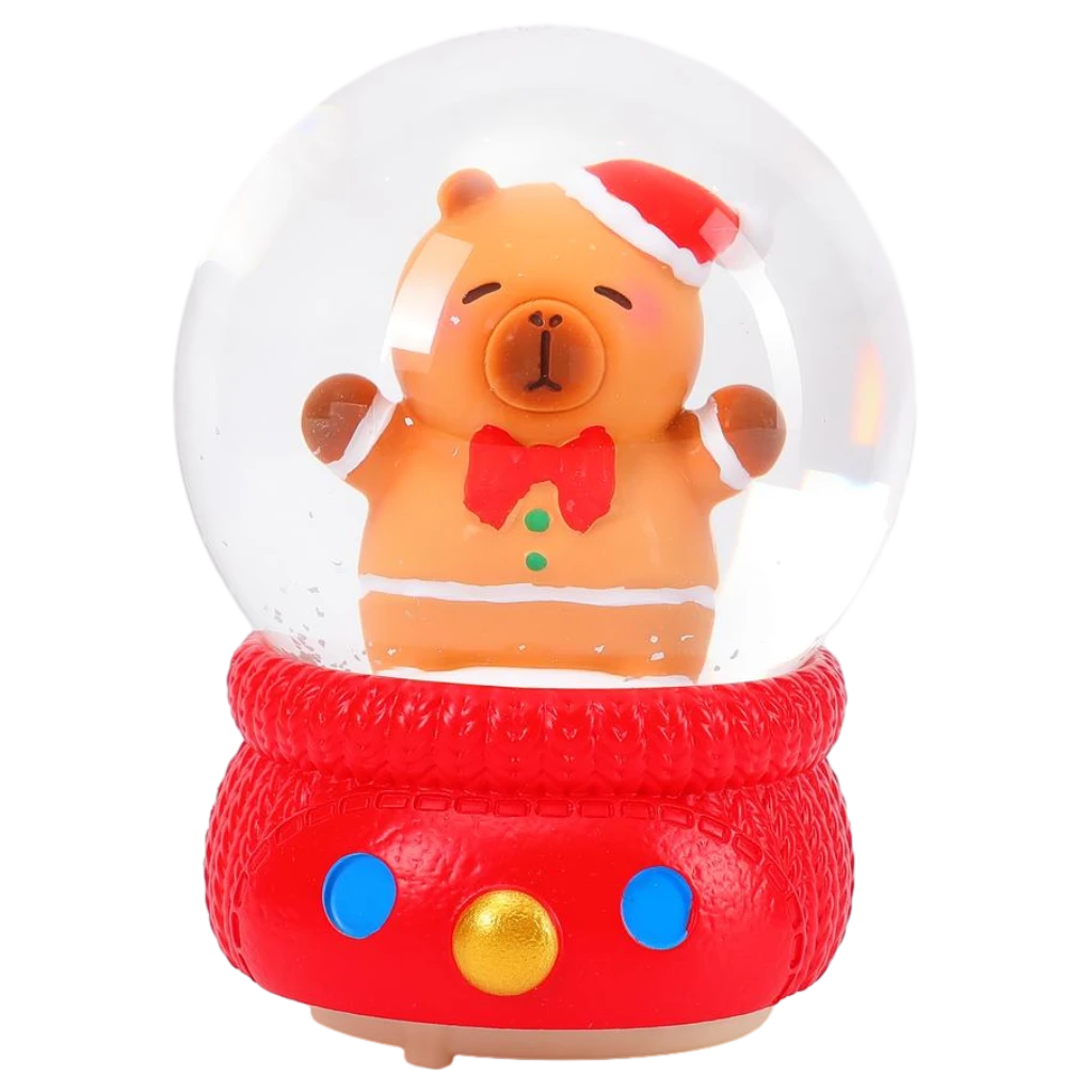 6932559699760.webp Schneekugel mit Licht und Musik (80#/Lebkuchen-Wasserschwein)