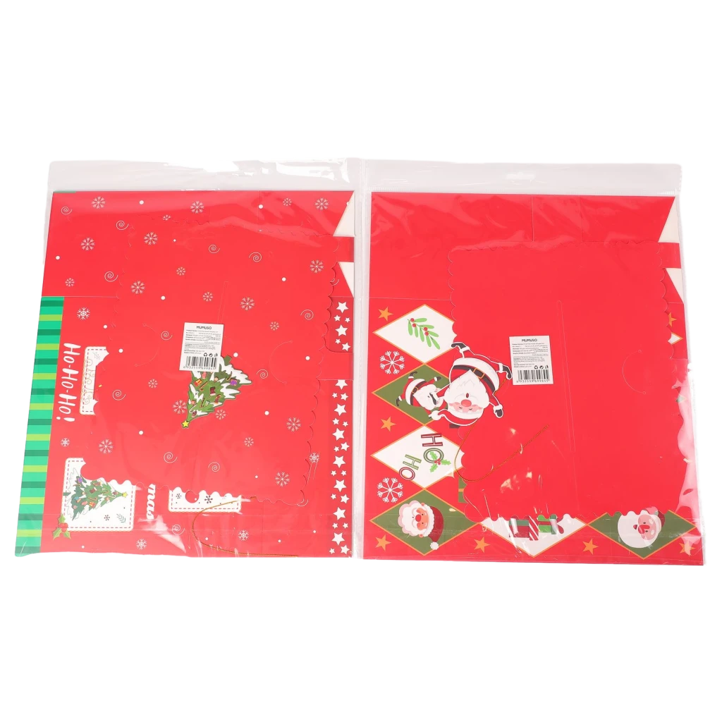 6932559699845_1.webp Weihnachtshausförmige Geschenkbox (rot/l)