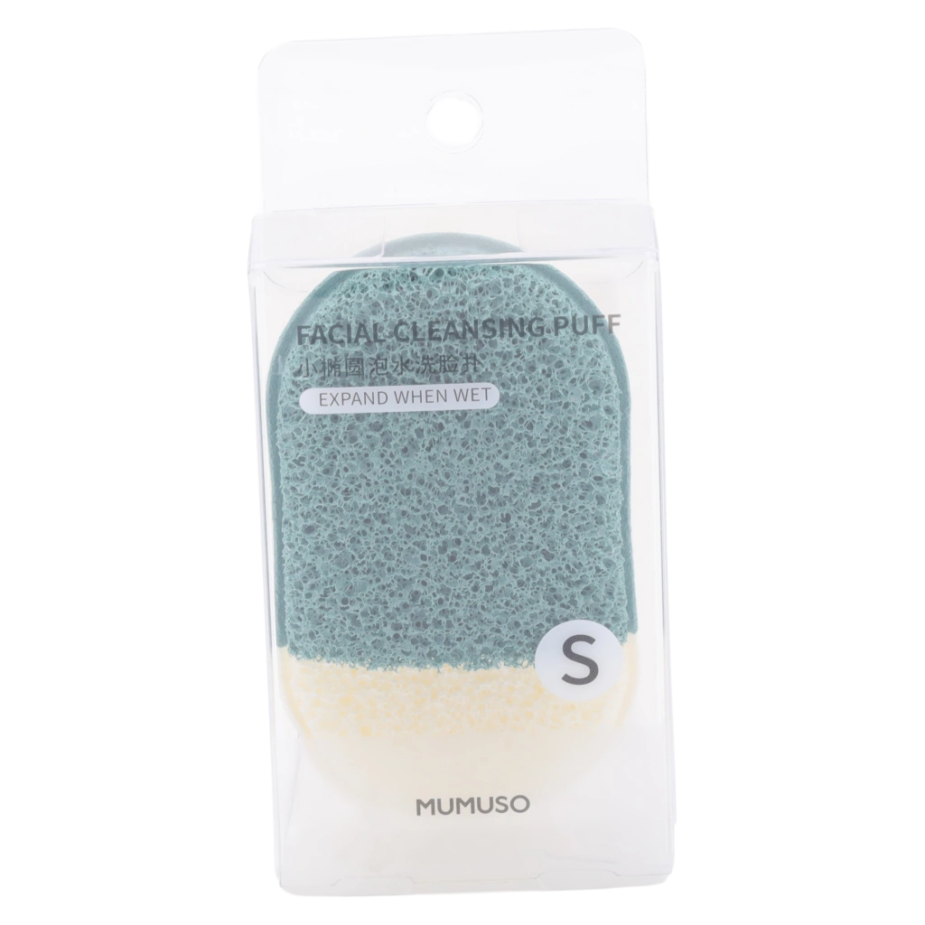 6941347770864_1.webp Gesichtsreinigungsschwamm, pantoffelförmig (Grün/S) für die sanfte Gesichtsreinigung