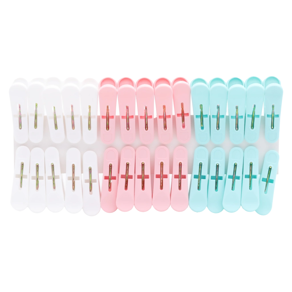 6970564804779_2.webp 30er-Pack Wäscheklammern aus PP für den Haushalt (Blau/Rosa/Weiß)