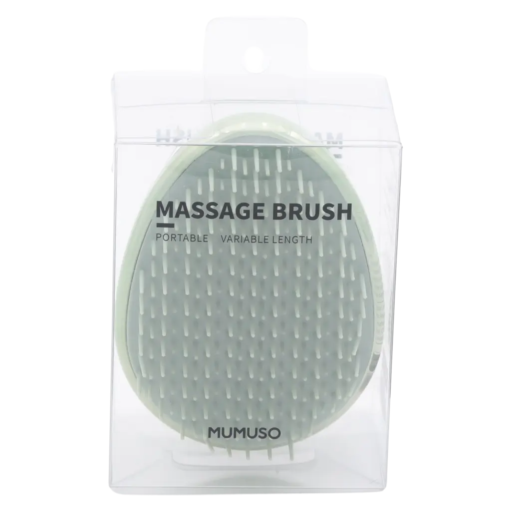 6972072294189_1.webp Tragbare Kopfhaut-Massagebürste aus ABS-Kunststoff und TPEE (Grün)