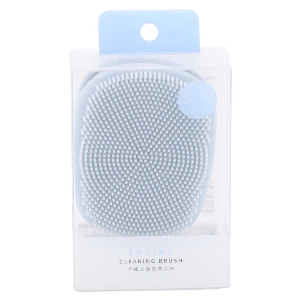 6972072299191_1.webp Gesichtsreinigungsbürste aus Silikon mit Fingeraufsatz (Weiß/Schwarz)