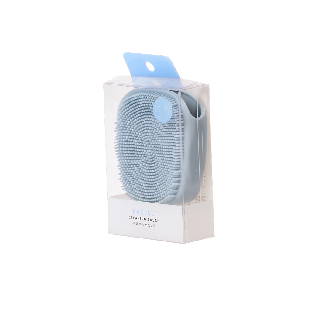 6972072299191_2.webp Gesichtsreinigungsbürste aus Silikon mit Fingeraufsatz (Weiß/Schwarz)