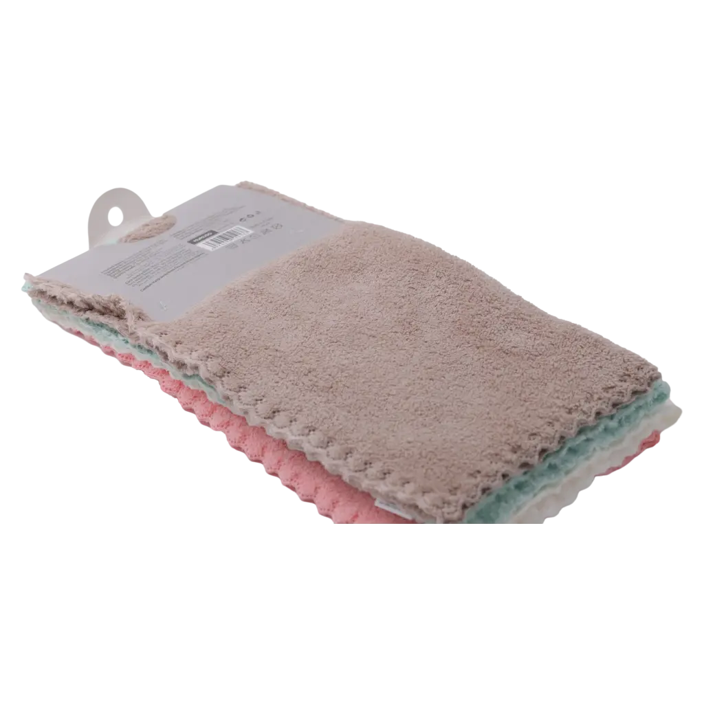 6974096514137_1.webp 3er-Pack Coral Velvet Mikrofasertücher zur Oberflächenreinigung (Rosa/Beige/Weiß)