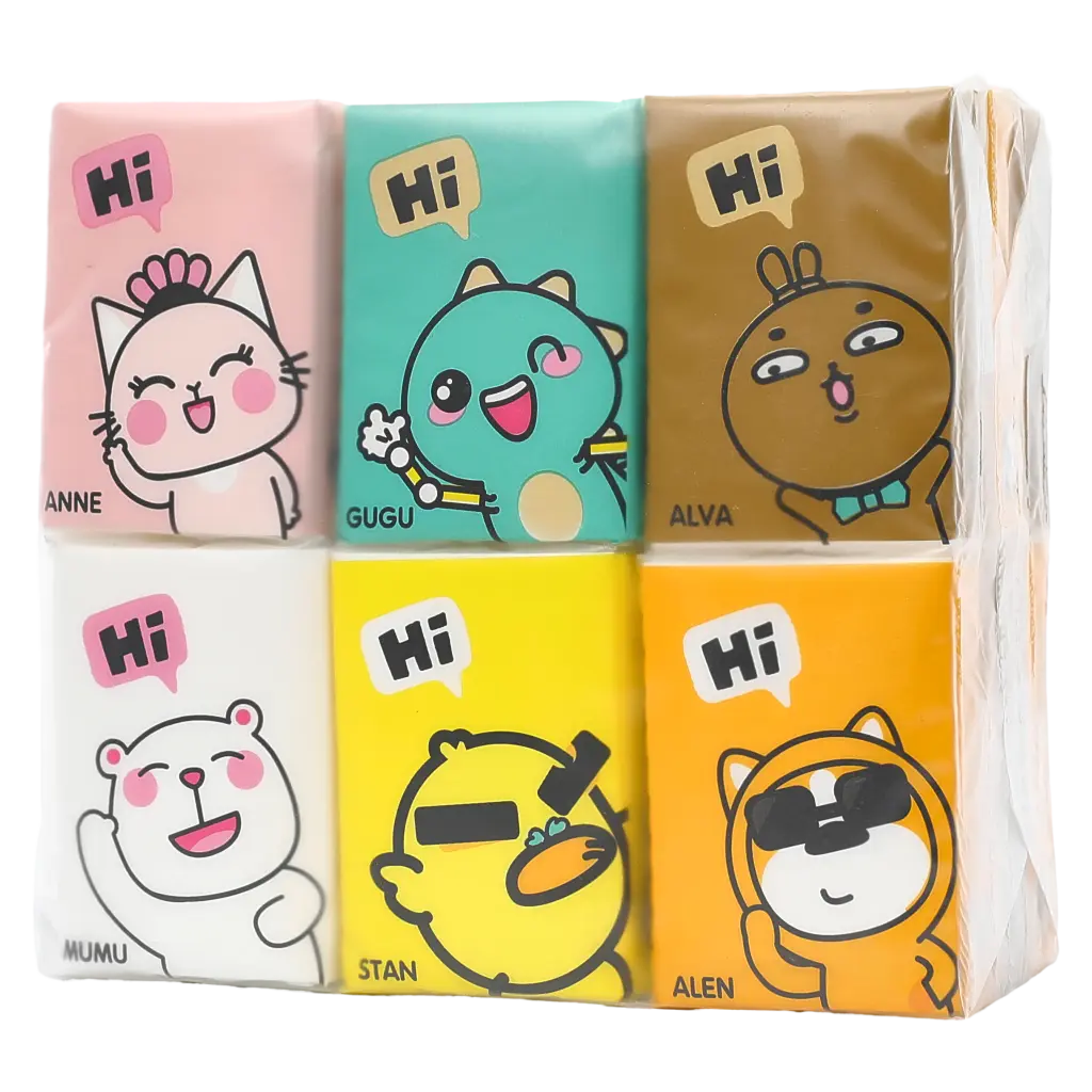 6974096517350_3.webp 18er-Pack Feuchttücher aus natürlichem Zellstoff, 290 g (Mehrfarbig)