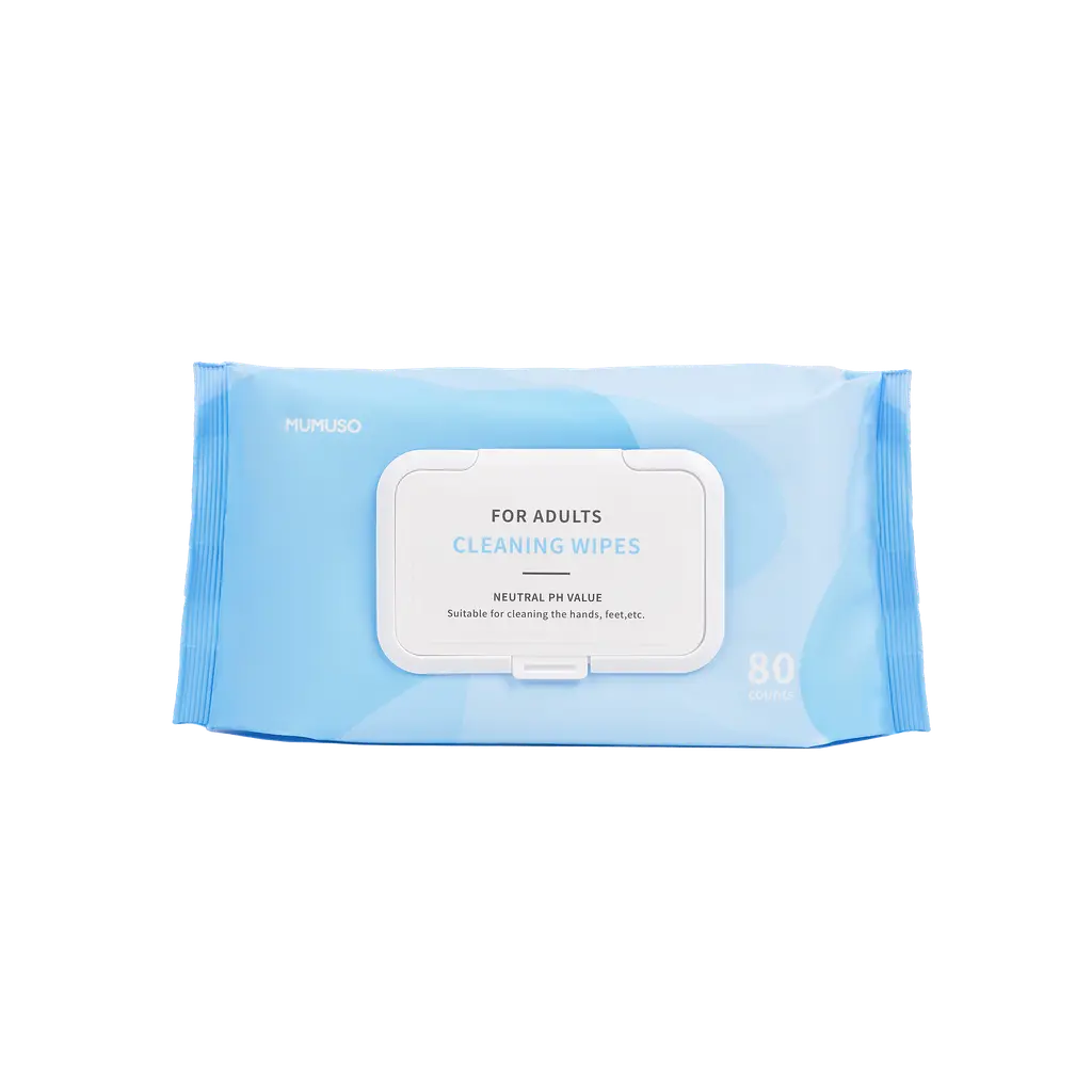 6974804560579.webp 80 Reinigungstücher aus Vliesstoff für Erwachsene, neutraler pH-Wert (Blau)