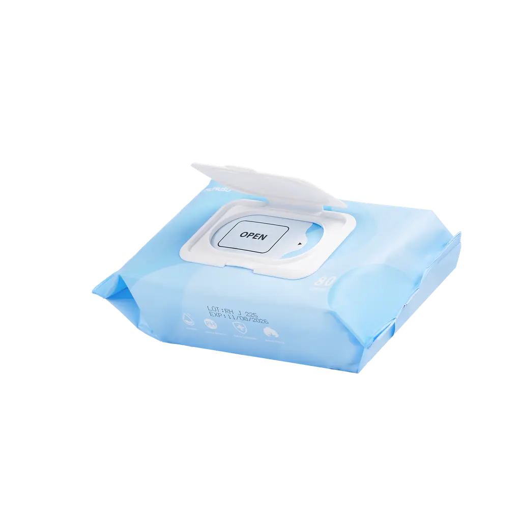 6974804560579_1.webp 80 Reinigungstücher aus Vliesstoff für Erwachsene, neutraler pH-Wert (Blau)