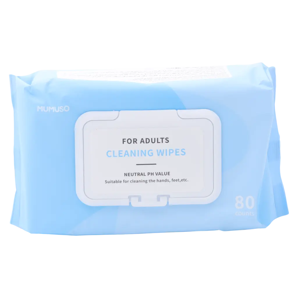 6974804560579_2.webp 80 Reinigungstücher aus Vliesstoff für Erwachsene, neutraler pH-Wert (Blau)