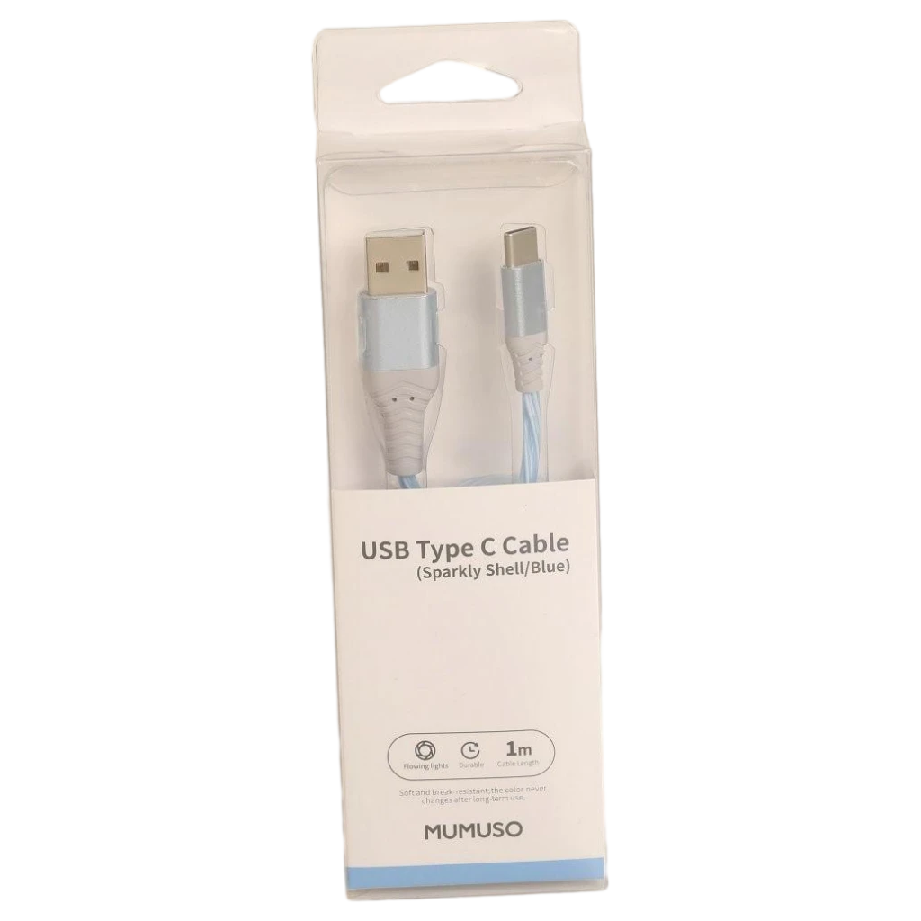 6975349067592.webp USB-C Ladekabel aus TPE/PVC, 1 m (Blau)
