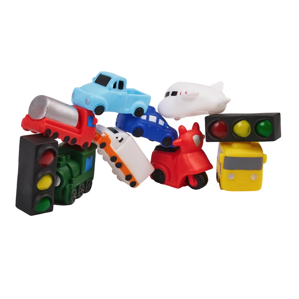 6975528764380_2.webp Vinyl-Badespielzeug-Set mit Fahrzeug-Design (Mehrfarbig)