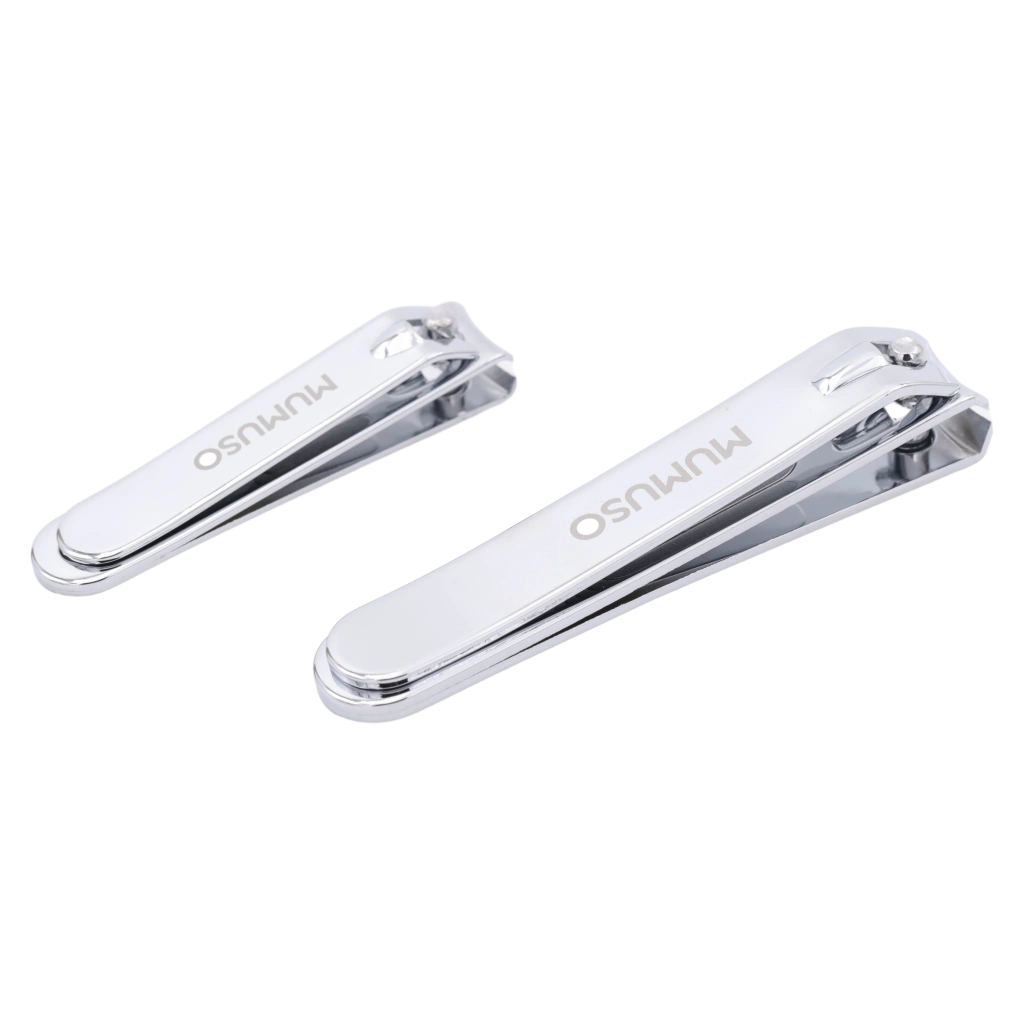 6975668390074_3.webp 2-teiliges Nagelknipser-Set aus Karbonstahl für Maniküre und Pediküre (Silber)