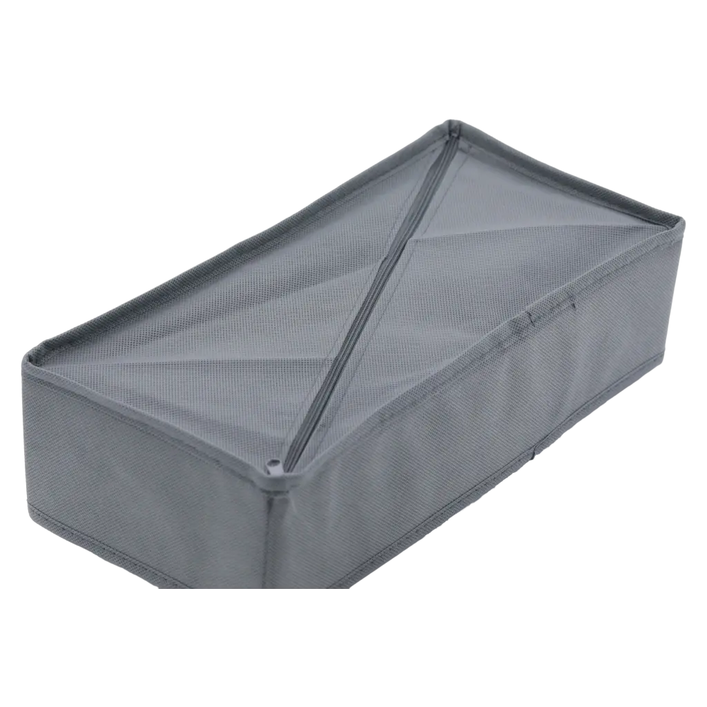 6975668398551_1.webp Faltbare Unterwäsche-Aufbewahrungsbox aus Vliesstoff, 6 Fächer (Grau)