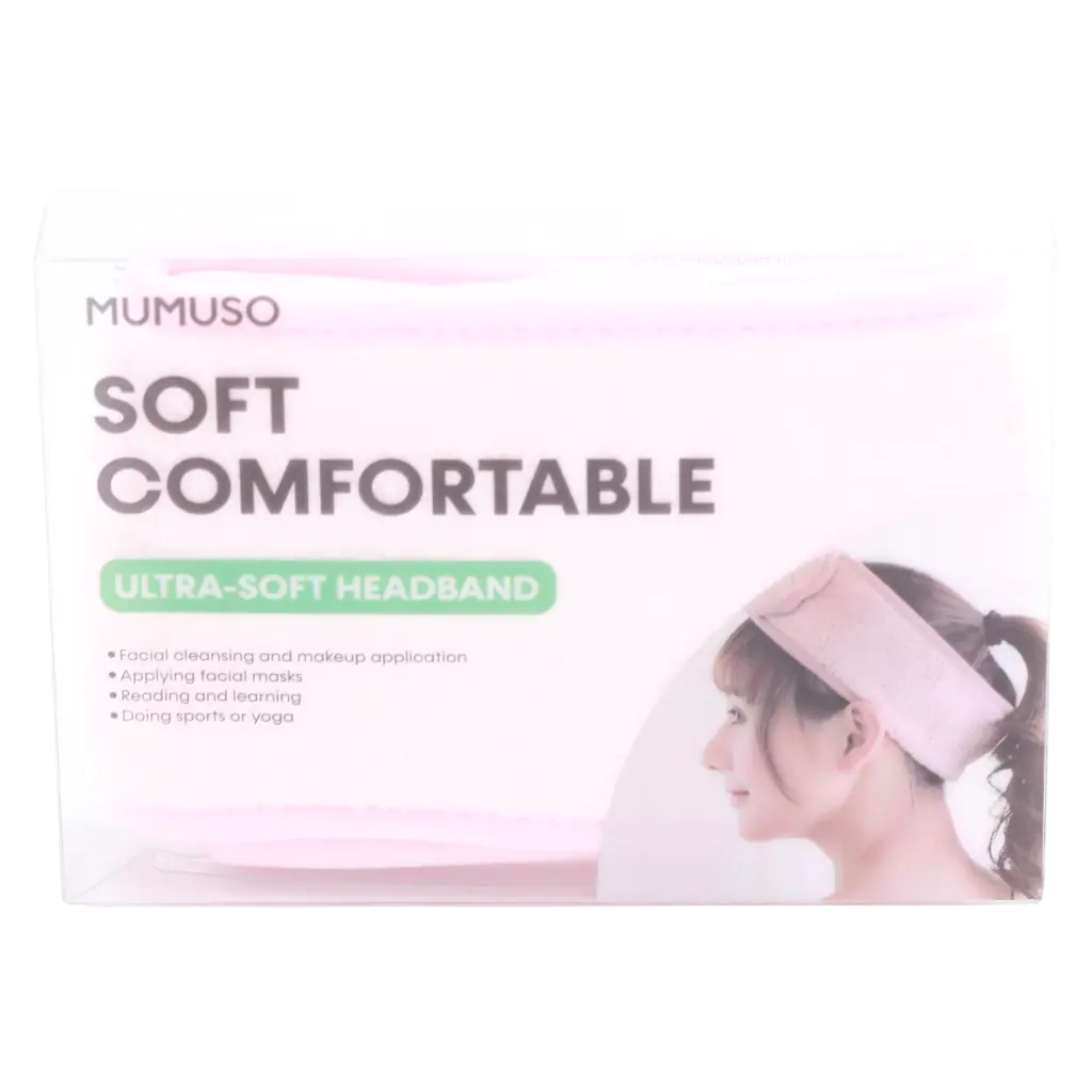 6975959837288_3.webp Ultra-weiches Haarband aus Coral Fleece, 10 × 63 cm (Rosa)