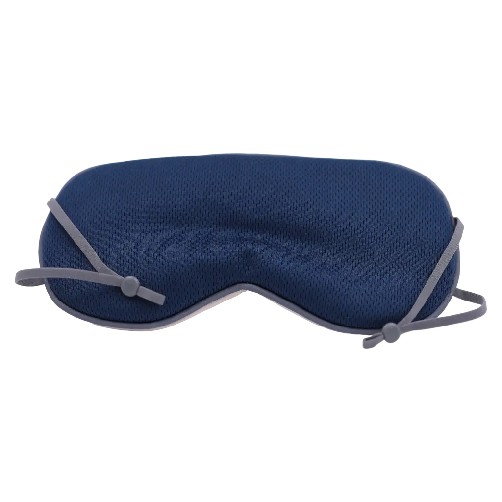 6976227002155_2.webp Ultraweiche Schlafmaske aus Polyester, verstellbar (Nude Pink/Dunkelblau)