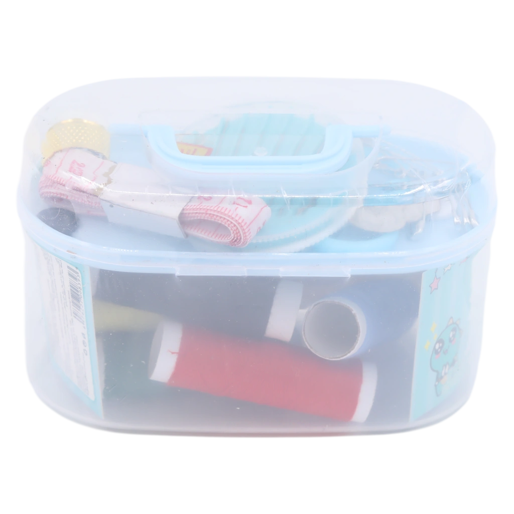 6976227008393_1.webp Nähset aus Kunststoff/Faden/Metall mit Cartoon-Design (Blau)