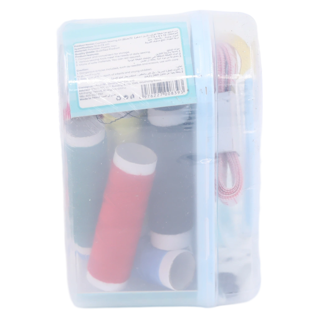 6976227008393_2.webp Nähset aus Kunststoff/Faden/Metall mit Cartoon-Design (Blau)