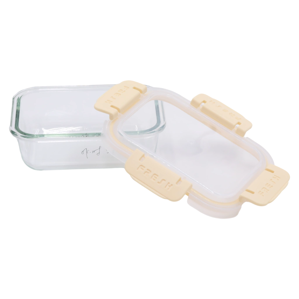 6976227009895_1.webp Glas-Frischhaltedose rechteckig, 400 ml (Gelb)