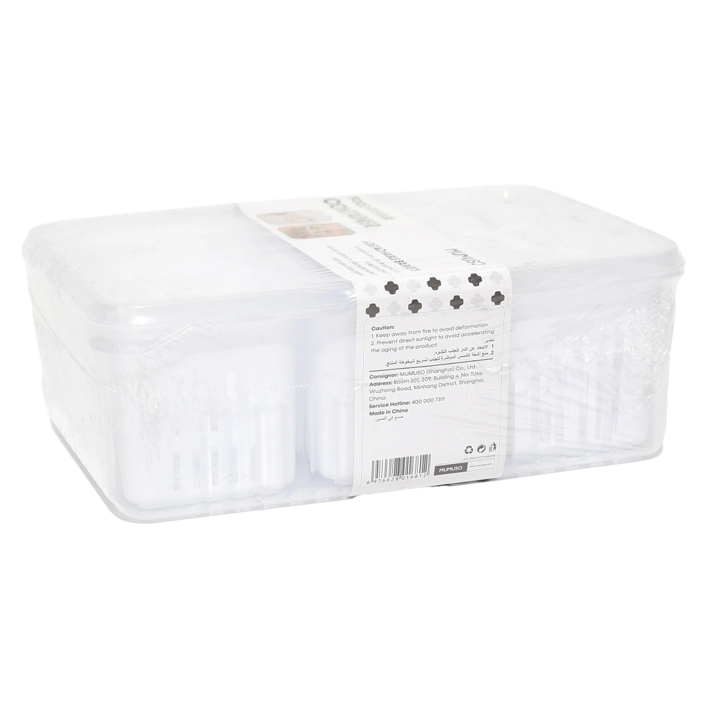 6976628016812_1.webp Vorratsdose aus Polypropylen mit 6 herausnehmbaren Körben, 270,8 g (Transparent)