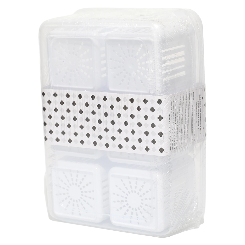 6976628016812_2.webp Vorratsdose aus Polypropylen mit 6 herausnehmbaren Körben, 270,8 g (Transparent)